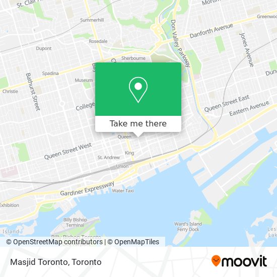 Masjid Toronto map