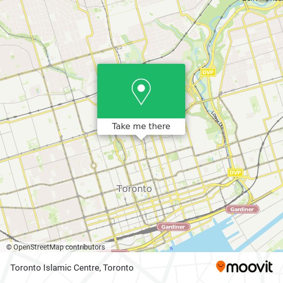 Toronto Islamic Centre map