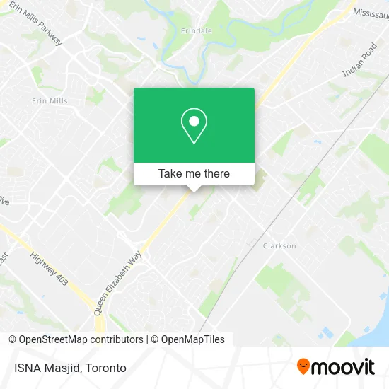 ISNA Masjid map