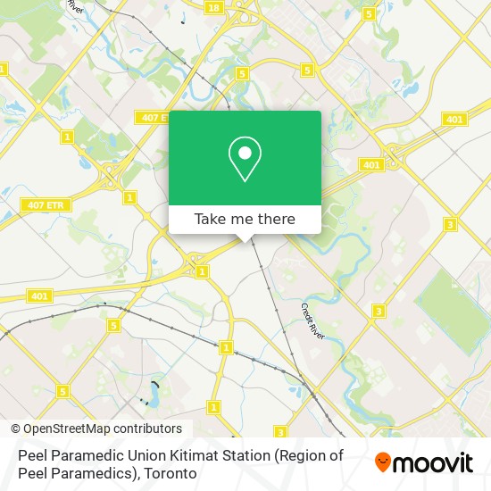 Peel Paramedic Union Kitimat Station (Region of Peel Paramedics) map