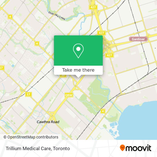 Trillium Medical Care map