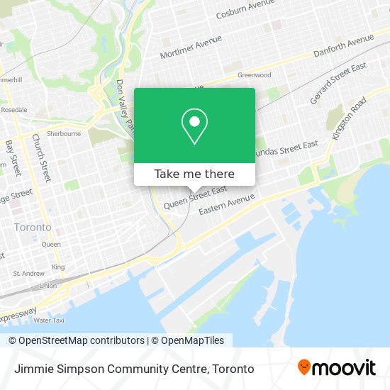 Jimmie Simpson Community Centre map