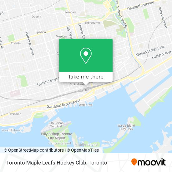 Toronto Maple Leafs Hockey Club map
