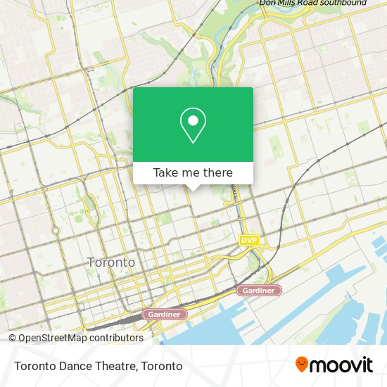 Toronto Dance Theatre map