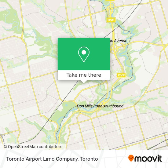 Toronto Airport Limo Company map