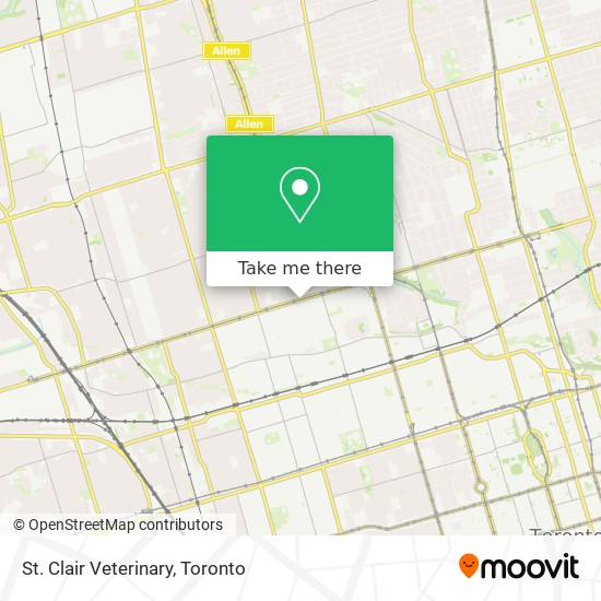 St. Clair Veterinary map
