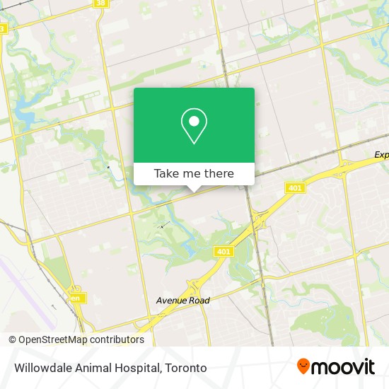 Willowdale Animal Hospital map