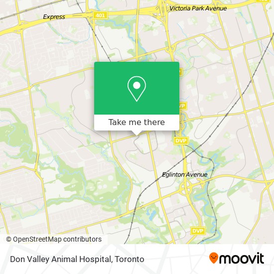 Don Valley Animal Hospital map