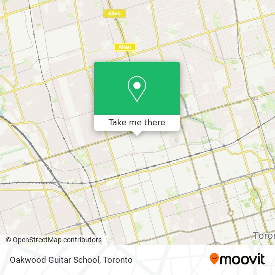 Oakwood Guitar School map