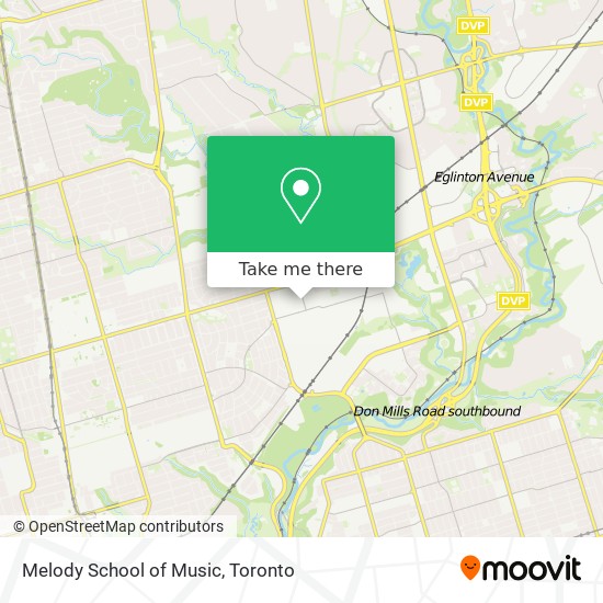 Melody School of Music map