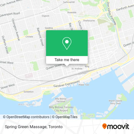 Spring Green Massage map