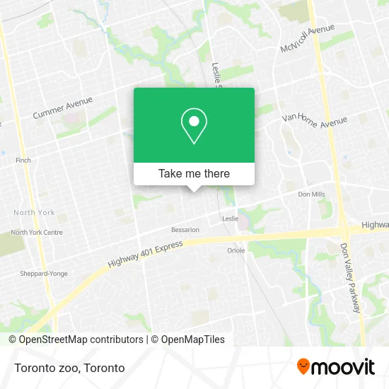 Toronto zoo map
