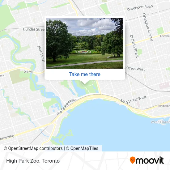 High Park Zoo map