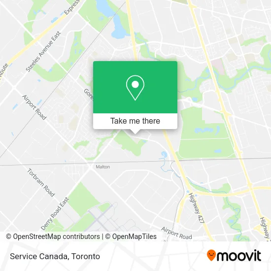 Service Canada map