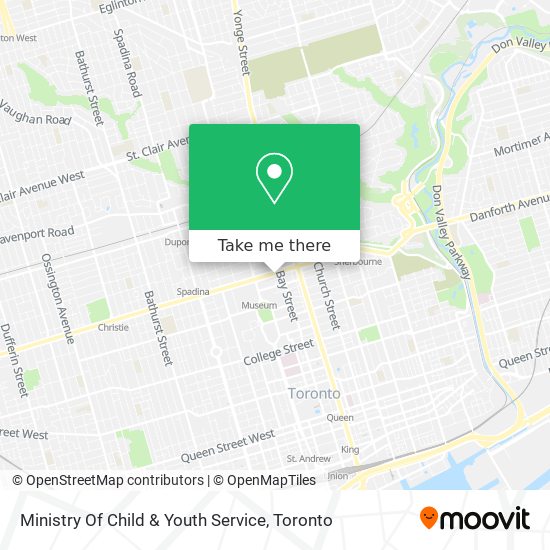 Ministry Of Child & Youth Service map