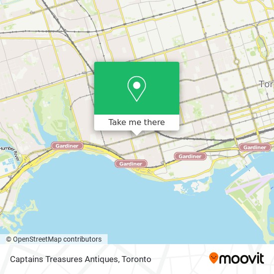 Captains Treasures Antiques map