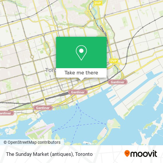 The Sunday Market (antiques) map
