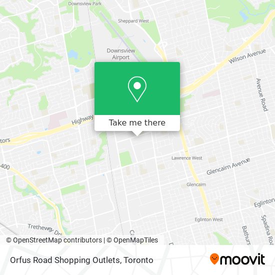Orfus Road Shopping Outlets map