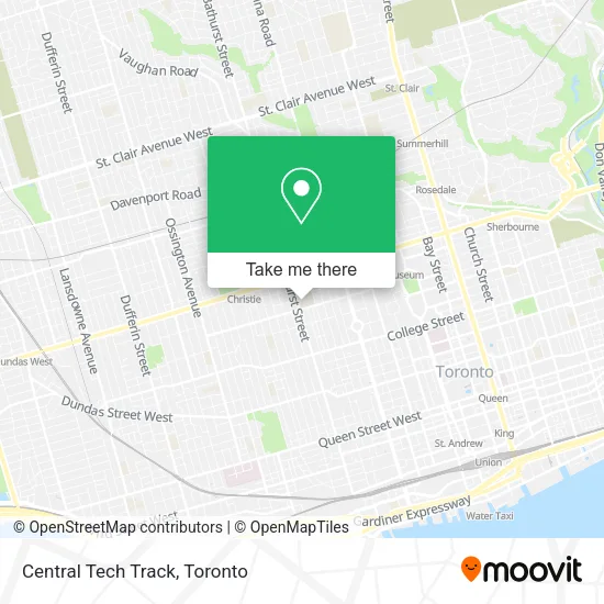 Central Tech Track map