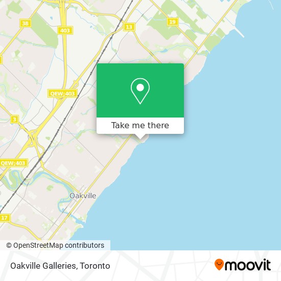 Oakville Galleries map