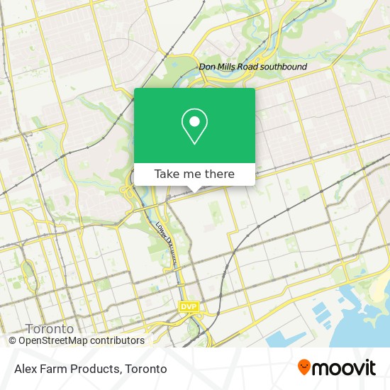 Alex Farm Products map