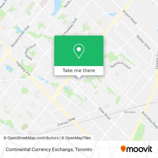 Continental Currency Exchange map