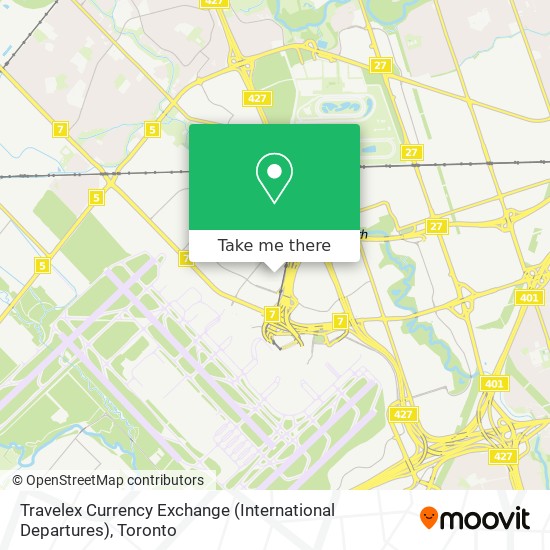 Travelex Currency Exchange (International Departures) map