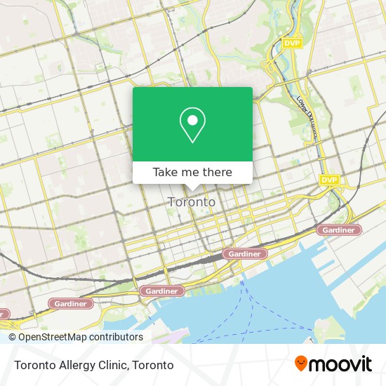Toronto Allergy Clinic map