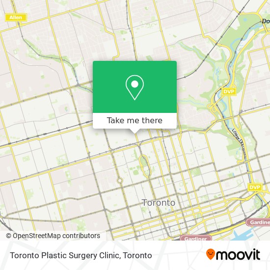 Toronto Plastic Surgery Clinic map