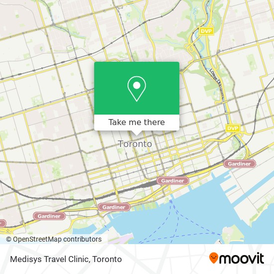 Medisys Travel Clinic map