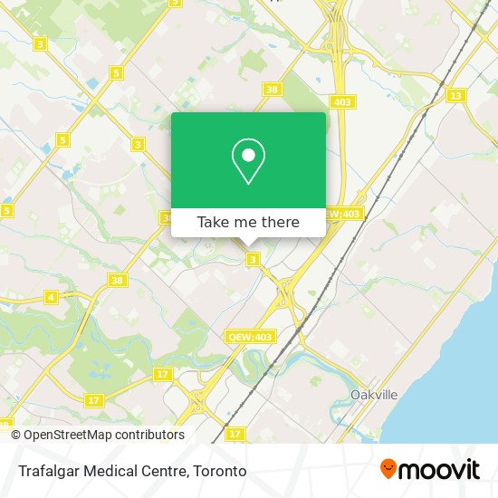 Trafalgar Medical Centre map