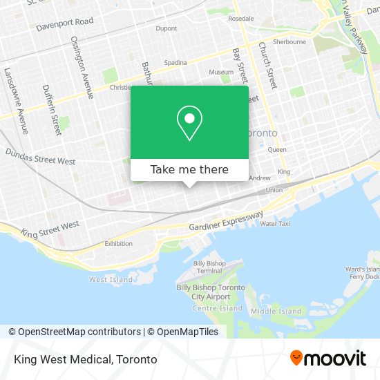 King West Medical map