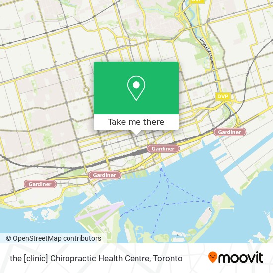 the [clinic] Chiropractic Health Centre map