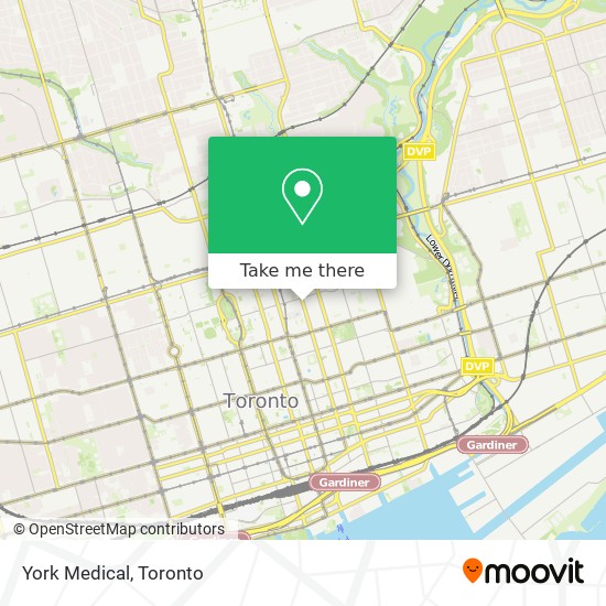 York Medical map