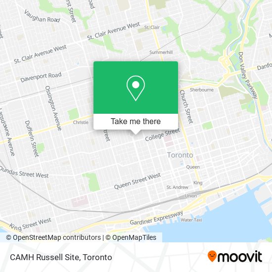 CAMH Russell Site map