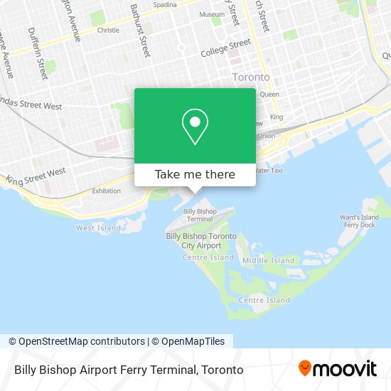 Billy Bishop Airport Ferry Terminal map