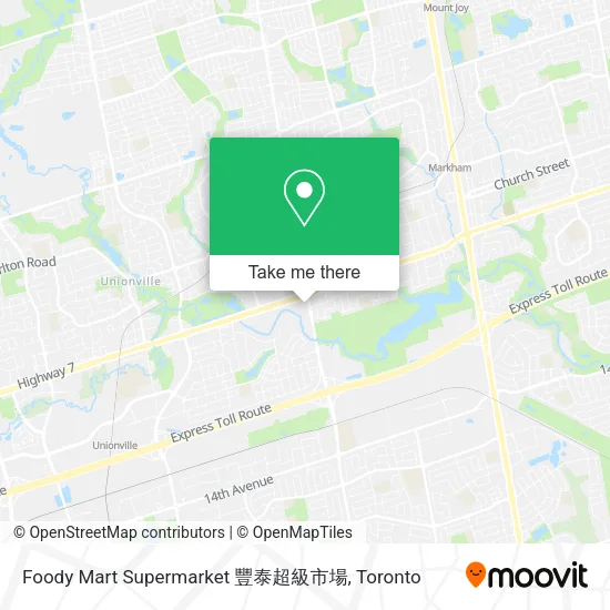 Foody Mart Supermarket 豐泰超級市場 map