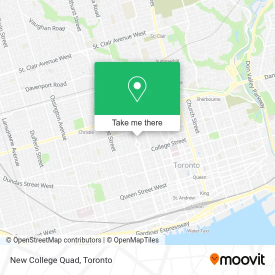 New College Quad map