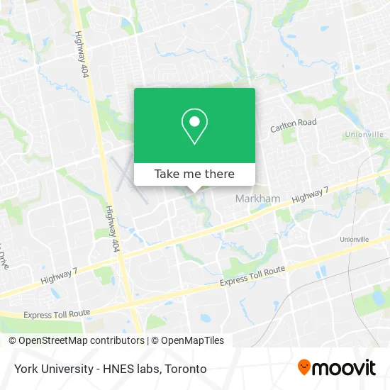 York University - HNES labs map