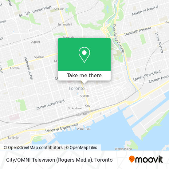 City / OMNI Television (Rogers Media) map