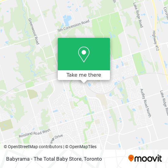 Babyrama - The Total Baby Store map