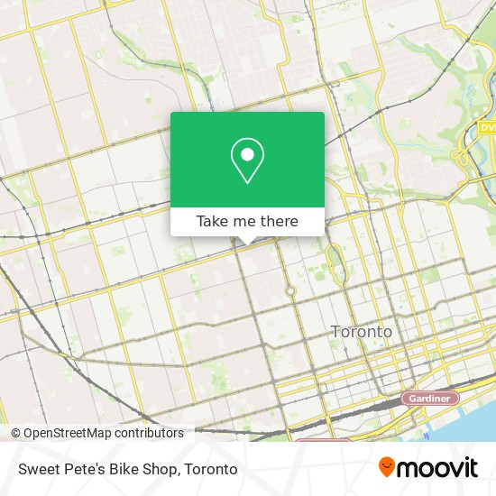Sweet Pete's Bike Shop map