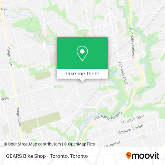 GEARS Bike Shop - Toronto plan