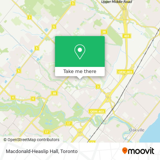 Macdonald-Heaslip Hall map