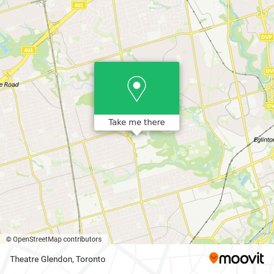 Theatre Glendon map