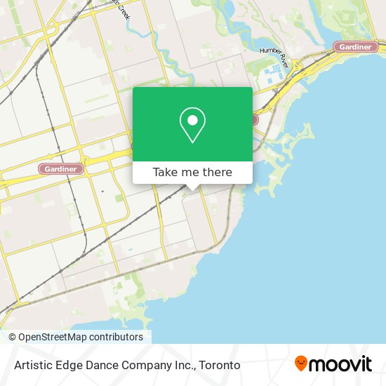 Artistic Edge Dance Company Inc. map