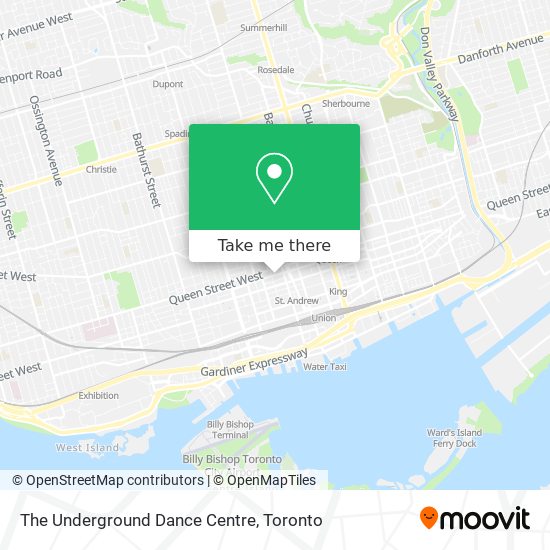 The Underground Dance Centre plan