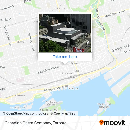 Canadian Opera Company map