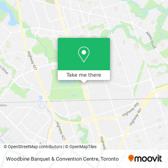 Woodbine Banquet & Convention Centre map