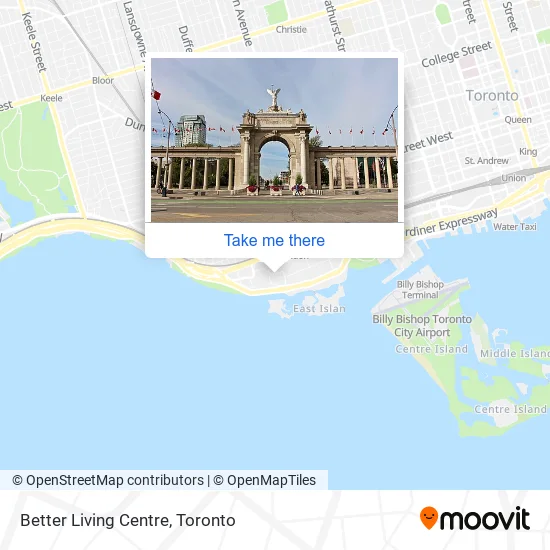 Better Living Centre map